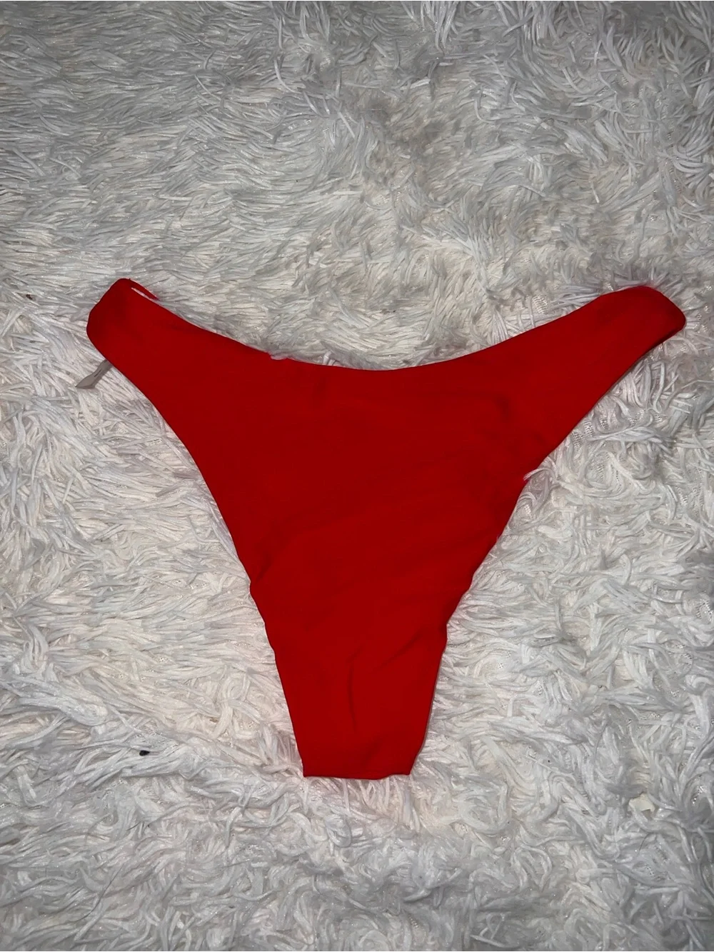 Red High-Cut Bikini Bottom - Picture 2 of 2